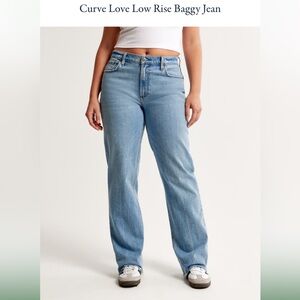 Abercrombie Curve Love Low Rise Baggy Jean